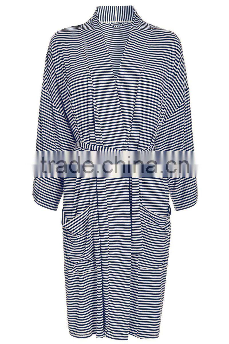Jersey Stripe Robe fancy pajamas