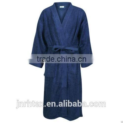Custom colors quick-dryng flannel fleece bathrobe