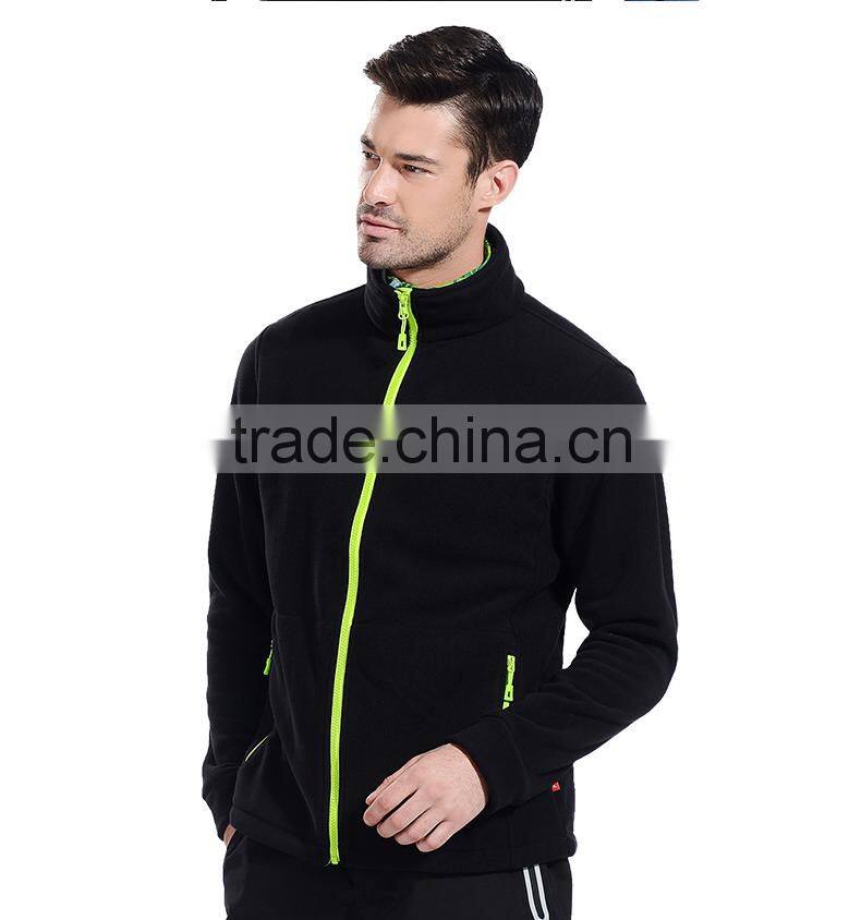 wholesale clothing manufacturers custom men's warm outdoor fleece jacket
