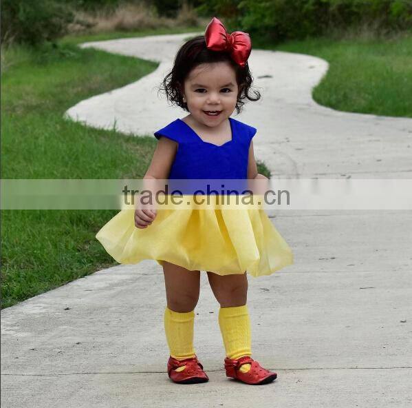 Snow White baby girl birthday party romper 2017 summer baby clothes romper