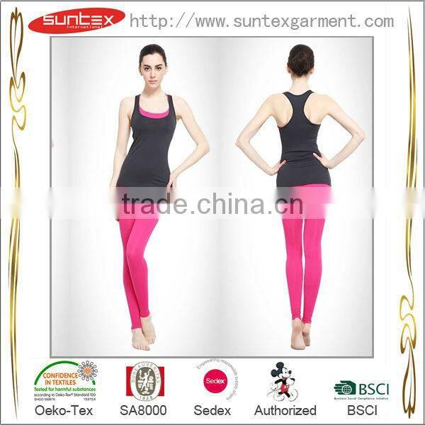 SUNTEX OEM Lycra Fitness Clothing Custom Dry Fit Gym Wear