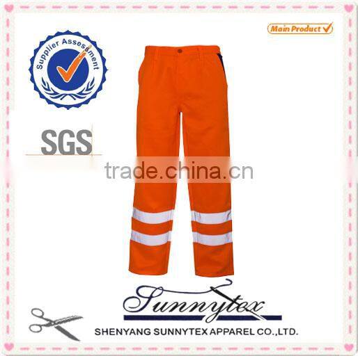 Sunnytex three band reflective combat multipockets safety pants