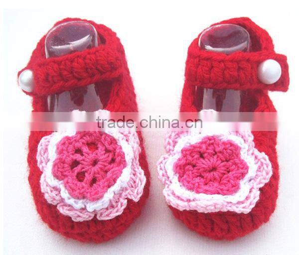 Wholesale Stylish Good quality Crochet Baby Booties Supplier