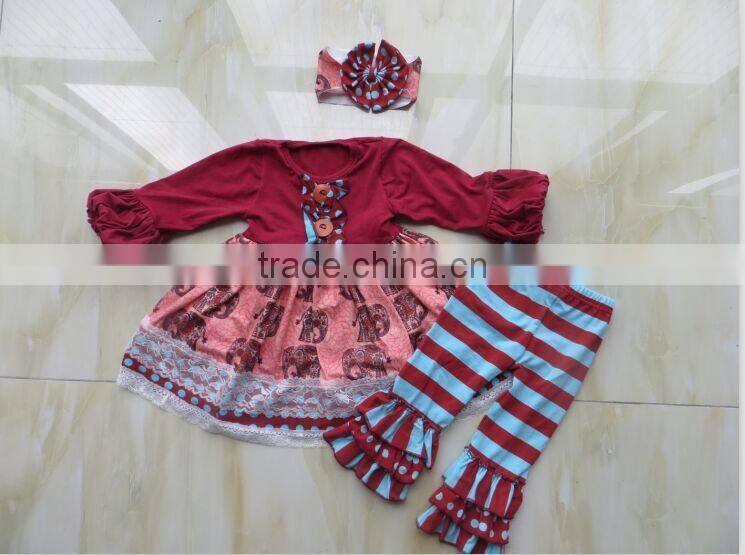 Children's Boutique Clothing Spring Summer Carousel Pattern Set QL-92