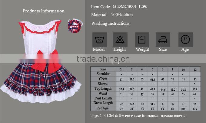 tartan crop top and skirt set spanish baby clothing
