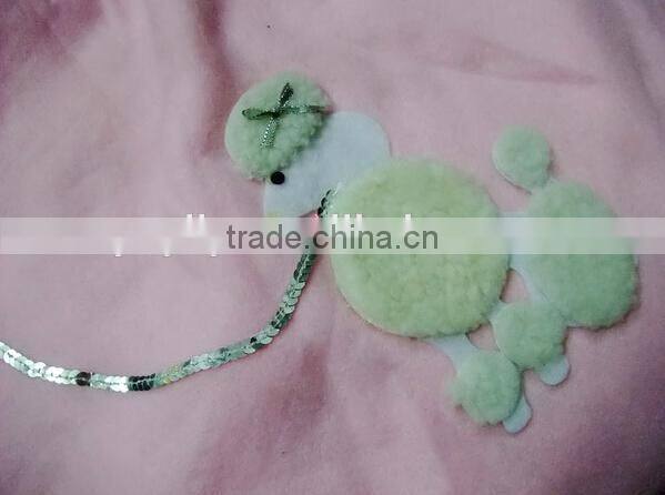 Latest Pink Felt Dog Girl Dress