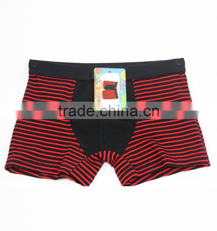 Mass supply stripe high waist 100% cotton kids' seamless underwear