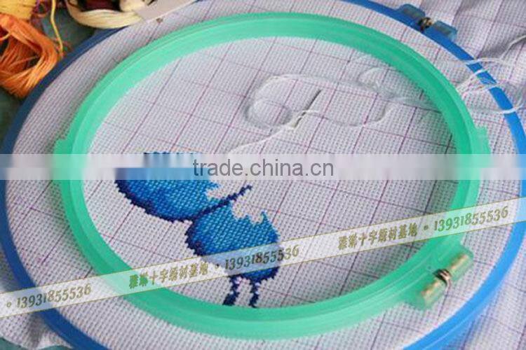 purple China tambour colorful embroidery frames plastic hoops frosted embroidery hoop craft hoops cross stitch 15cm 21cm