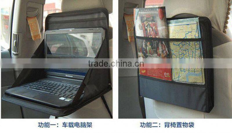 Foldable Laptop Food Holder Car Seat Table, Folding Backseat Car Tray Table