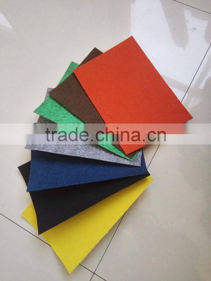 nonwoven polyester plain exhibition carpet with protective film