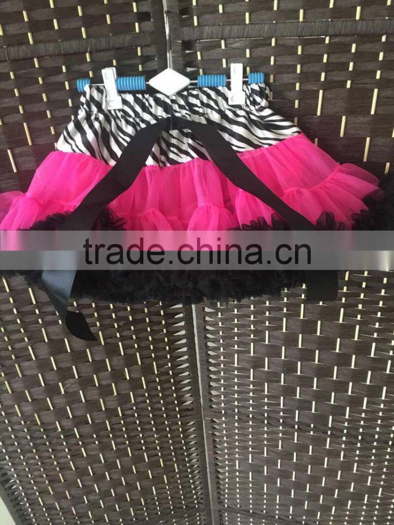 teen Girl Fluffy Tulle Pettiskirt Dance Party Skirt Baby Tutu Skirt New Baby Kids Girls satin with nylon Dancewear Tutu