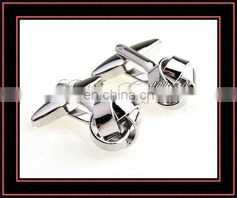 fashionable new design button make metal knot cufflinks