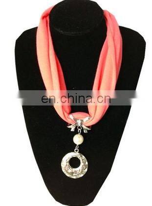 Buy cheap short jewellery scarves with metal pendants wholesale
