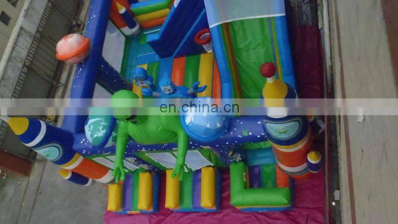 special inflatable ET combo play games/ inflatable slide and bounce castle rof kids