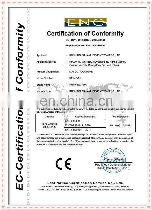 Best selling CE customed Durian mascot costume for adults