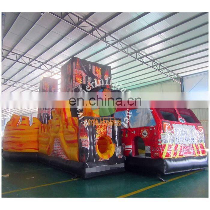 Fire truck Inflatable obstacle course