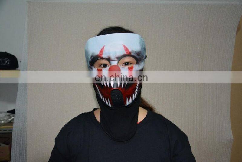 Custom Unisex Party Bar Mask, Glowing Mask,Cold Light Voice Control Mask