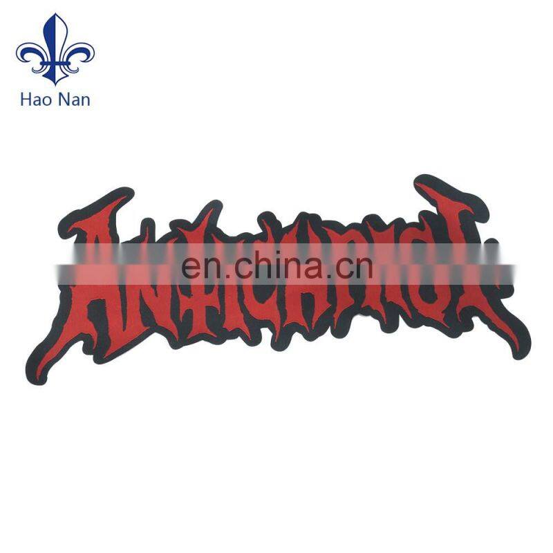 multicolor embroidery patch / woven label