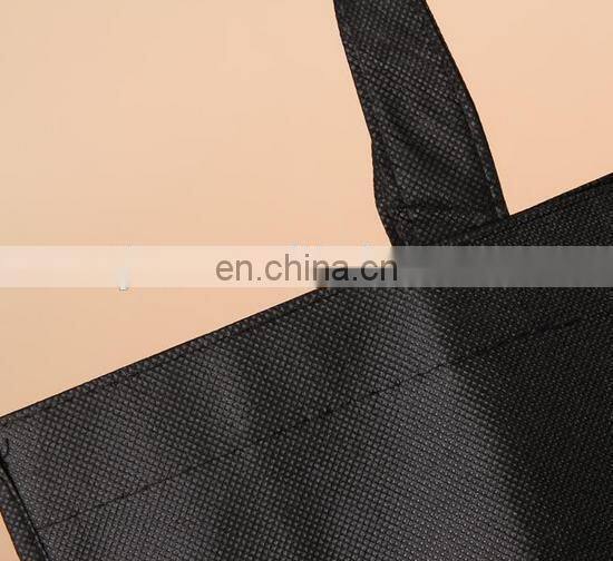 2015 fashion cartoon pattern cross stitch non woven bag with long handle