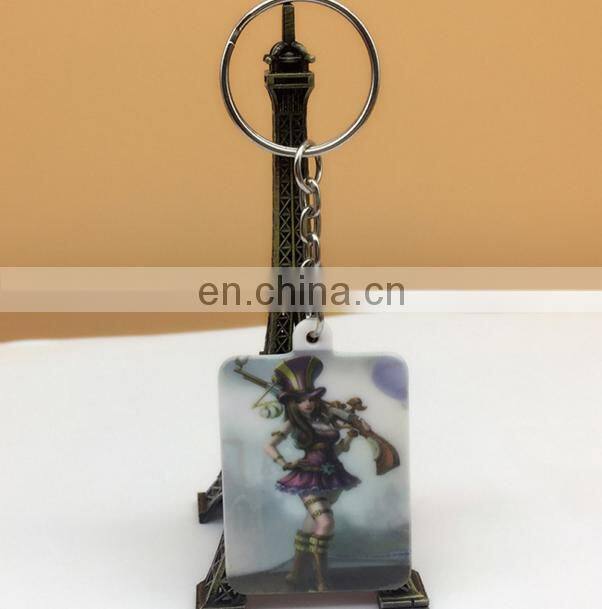 customized Digital photo keychain football soccer star movie star character keychain president election keychain