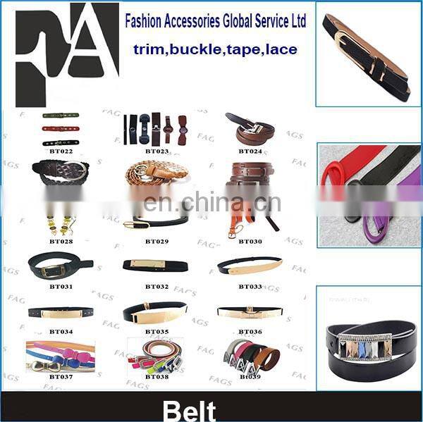 Wholesale high quality genuine PU leather gold belts for men
