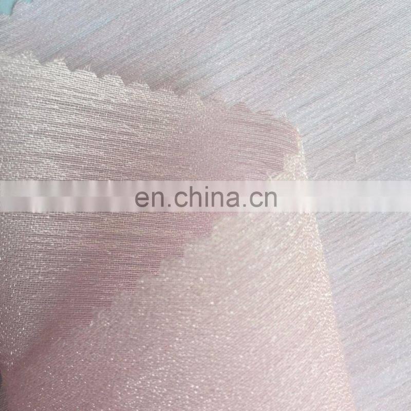 high quality glitter organza fabric for fashion dress