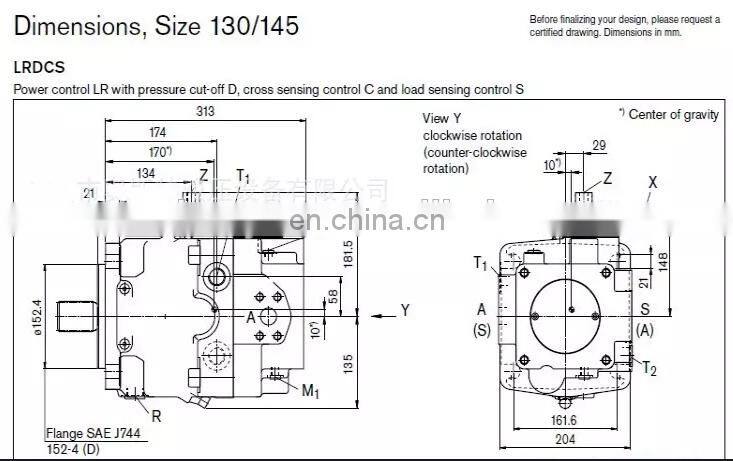 Trade assurance Rexroth A11V Series A11VO60DRS/10L-NSC12NOO hydraulic piston pump