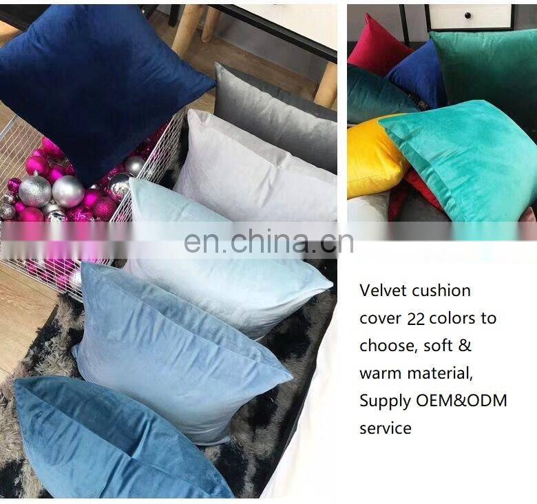 Home deco pillow cushion covers 100% cotton solid plain white cushion covers cotton