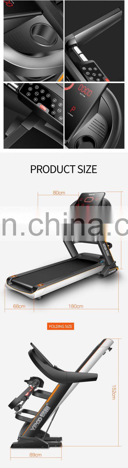YPOO electric treadmill manufacturers 3.5hp dc motor  treadmill with massage and twister treadmill