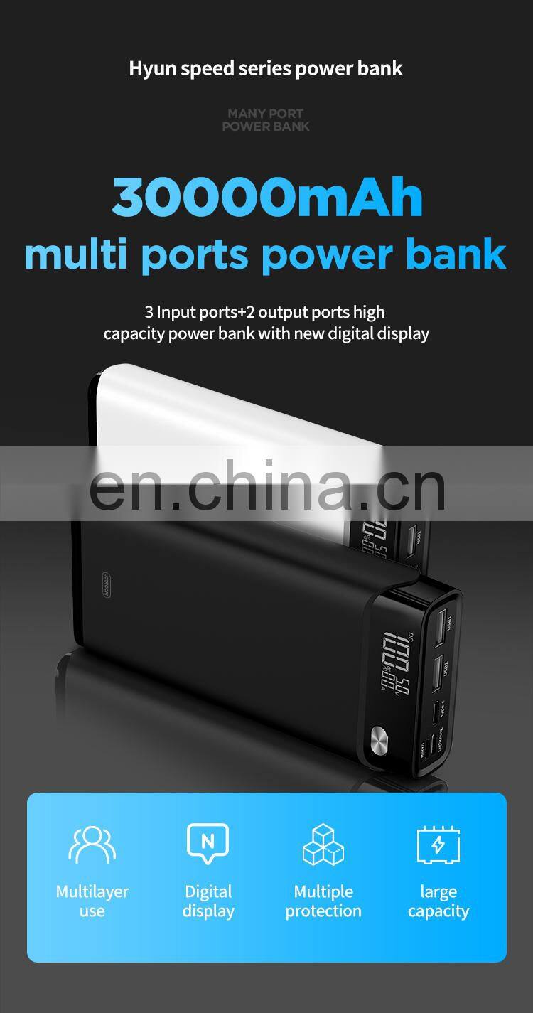 Joyroom power banks 30000mah high capacity 2 USB power banks