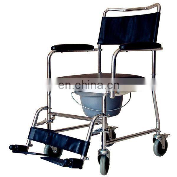 multifunctional transport commode wheel chair