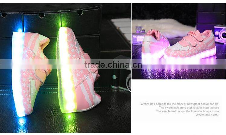 LED kids shoes, LED luminous lighting shoes sneaker for kids, LED light up kids shoes