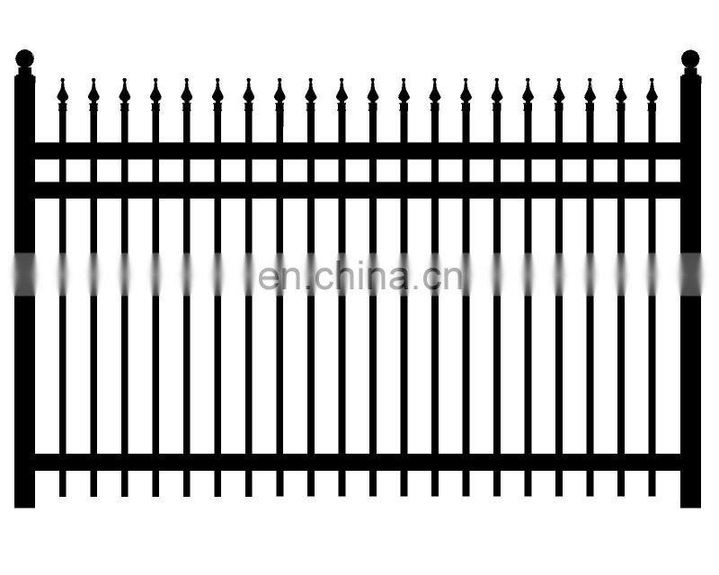 ISO factory cheap decorative metal sliding gate design