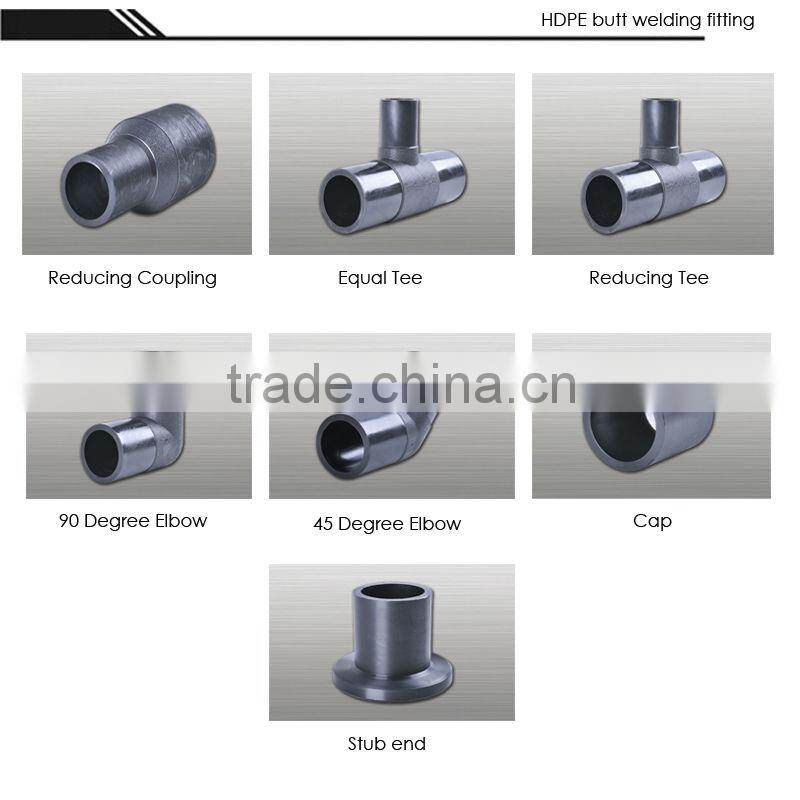PE HD pipe fittings butt fusion fittings Elbow 90 fittings