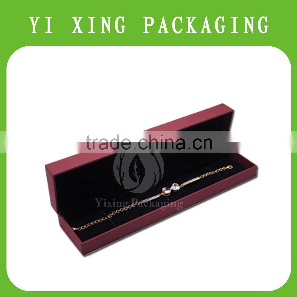 Luxury leather jewelry box from China with custom logo