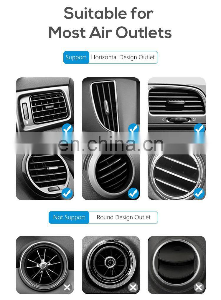 Universal 10W Smart Qi Fast Wireless Mobile Phone Car Charger Mount