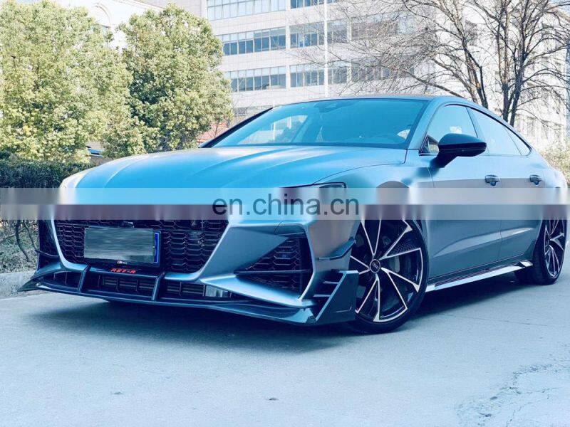 Runde For Audi 19-21 A7/s7 Modified Rs7-r Front Bumper Abt Front Shovel Air Knife A7 Modified Rs7 Front Bumper Grille