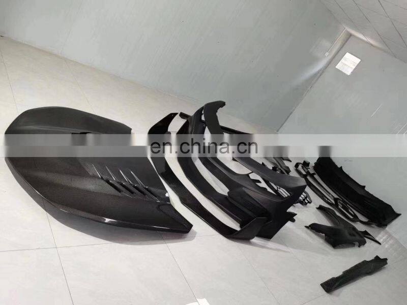 Runde Resin Front Bumper Grille Front Lip Rear Bumper Rear Lip Side Skirts Hood Fender For Chevrolet Carmaro Wide Body Kit