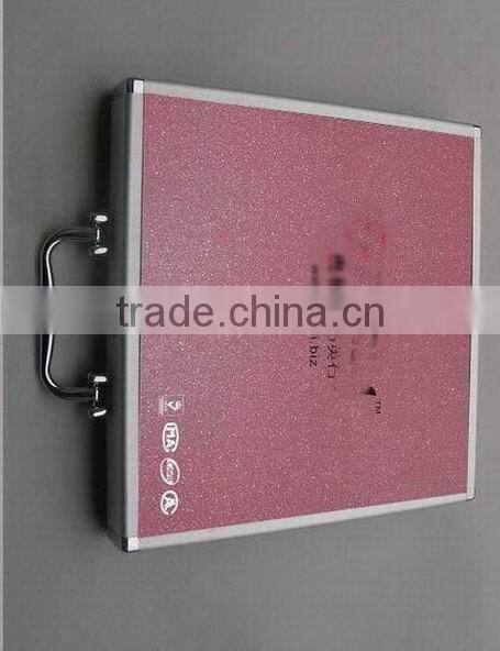 aluminum quartz stone sample box with ABS shell and plywood