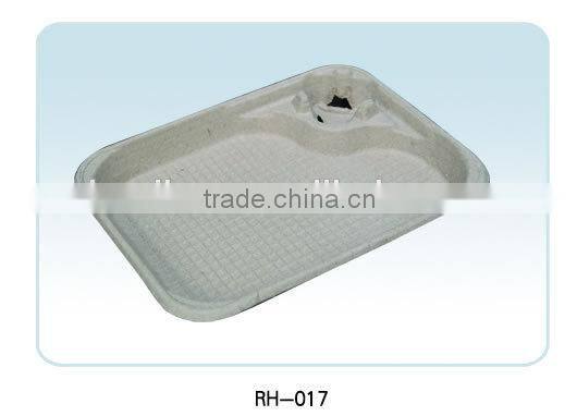 eco-friendly molded pulp coffee cup tray