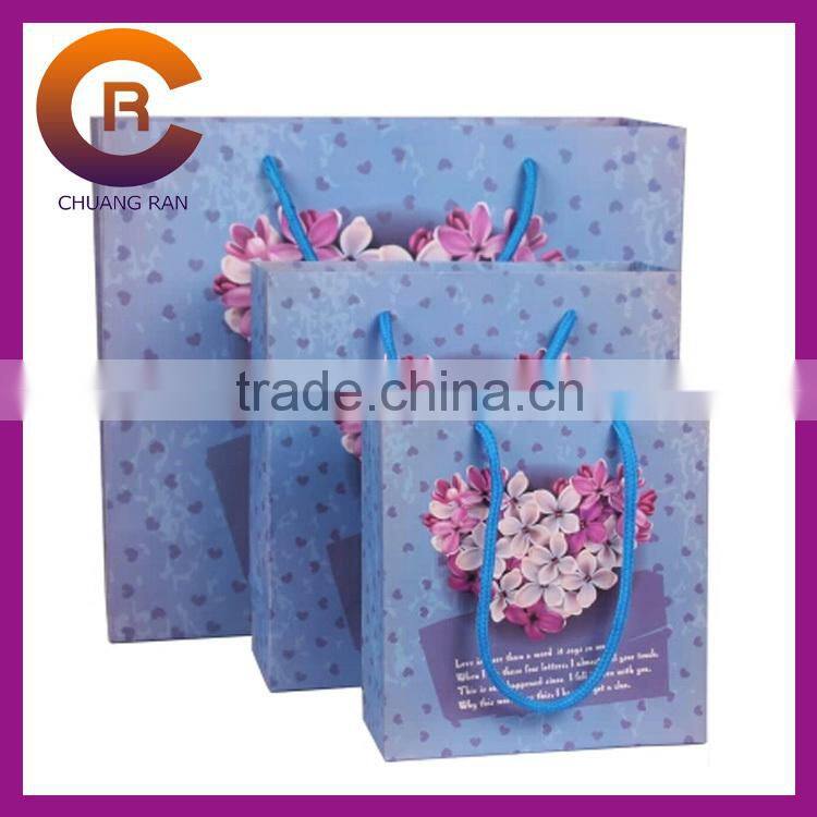 Red lovely deer good quality custom cheap christmas gift bags
