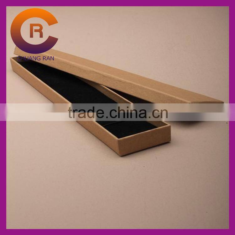 Green blank cheap made paper jewelry box for necklace