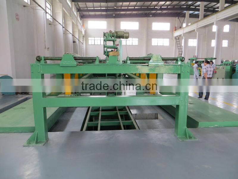 Steel plate cut to length line