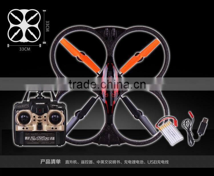 China Manufacture Suitable Design X39 6 CH 2.4G Remote Control Quadcopter Medium Size Foamy Quadcopter with 6-axis Gyro vs X30