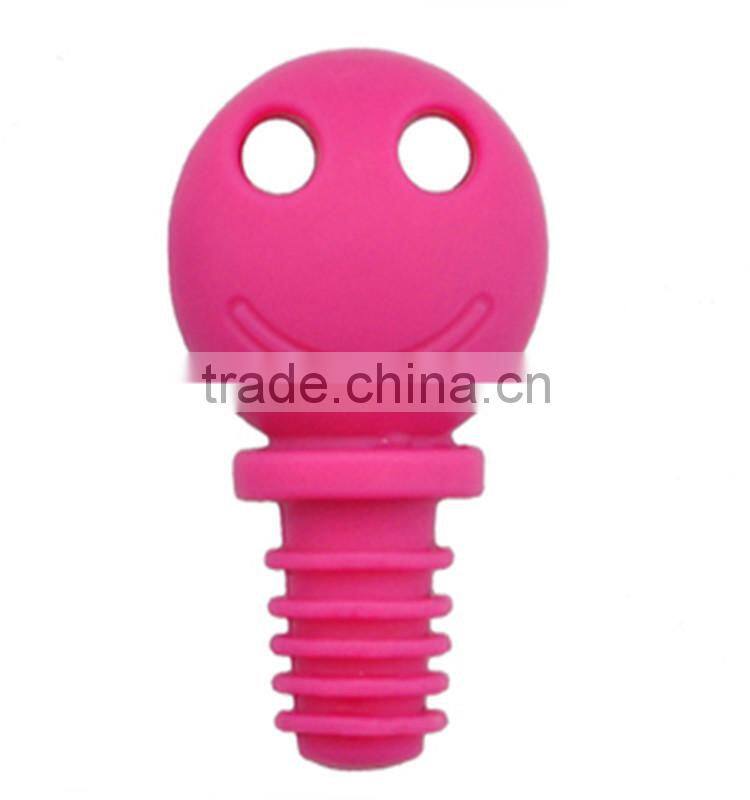 custom design silicone rubber wine bottle stopper