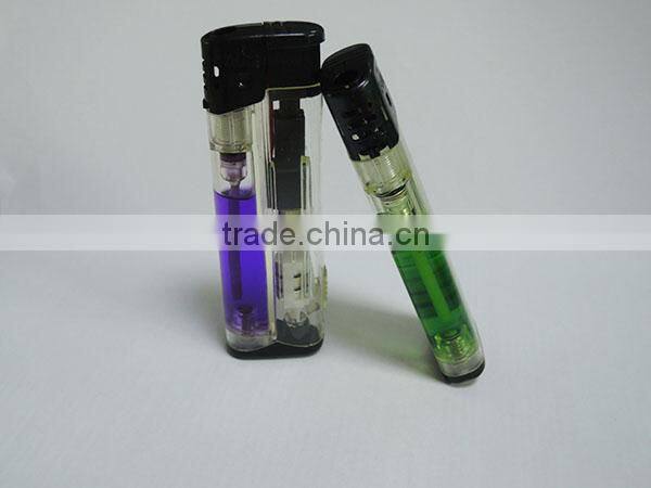 five color gas electronic lighter cigar lighter with led light