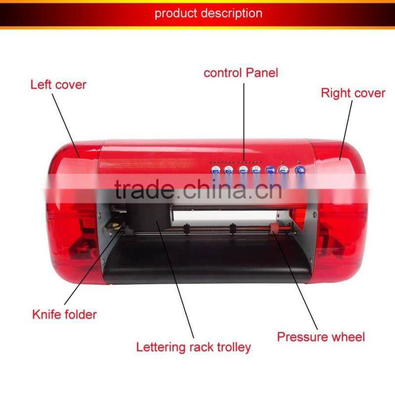 A4 Size Mini Desktop laser pointer Cutting Plotter with red-light pointer Mini Vinyl Cutter Cutok DC240