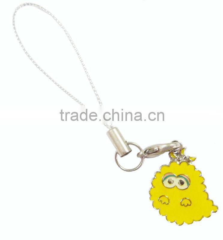Cartoon Lion logo metal mobile phone charm