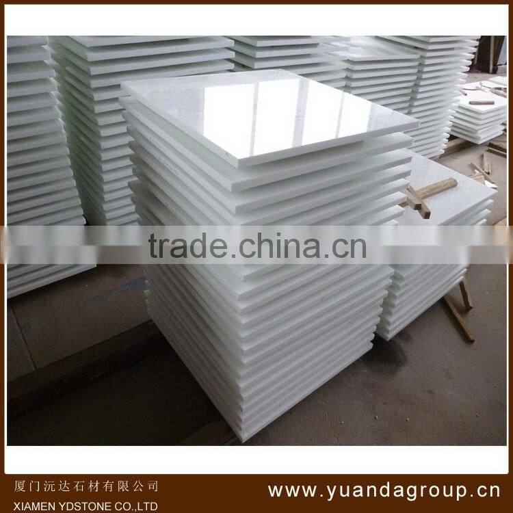Contemporary top sell china white artificial marble