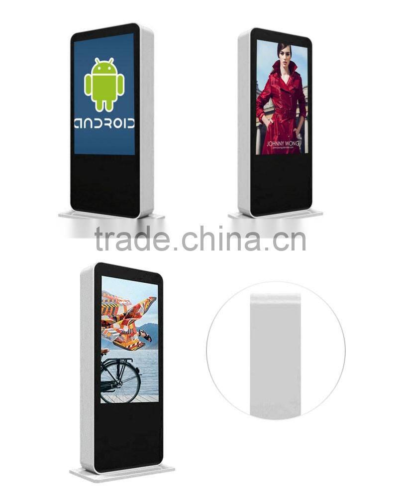 42",46'',47",50",55",65"42 inch floor standing Outdoor Advertising Player/lcd digital signage with high brightness 2000cd/m2